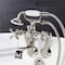 Kingston Brass KS229PN Tub Wall Mount Clawfoot Tub Faucet with Hand Shower, Polished Nickel KS229PN - alternate 3